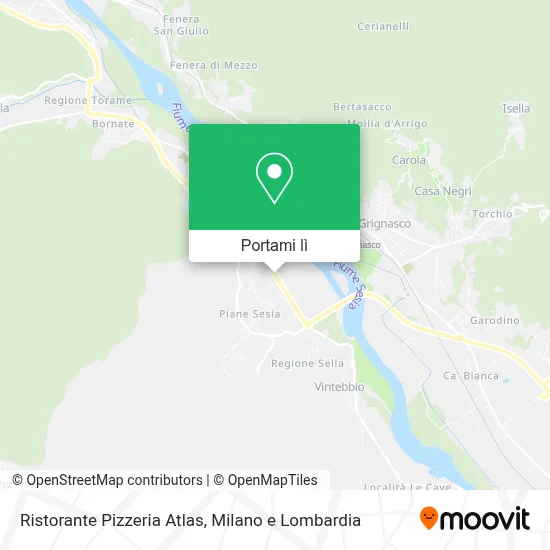 Mappa Ristorante Pizzeria Atlas
