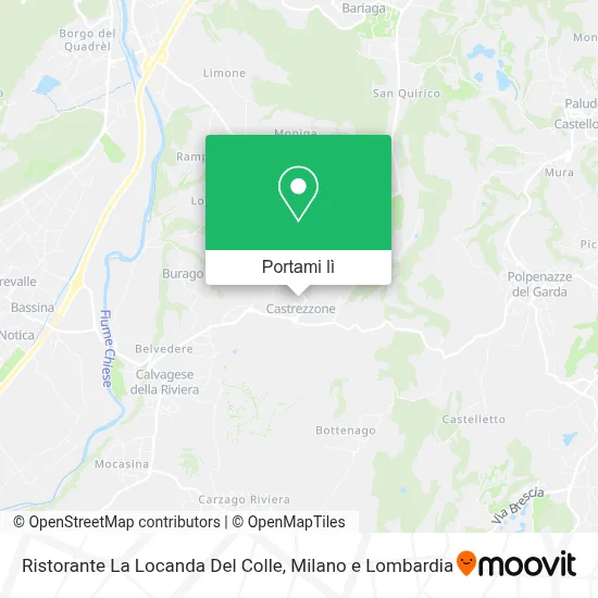 Mappa Ristorante La Locanda Del Colle