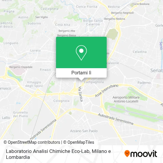 Mappa Laboratorio Analisi Chimiche Eco-Lab