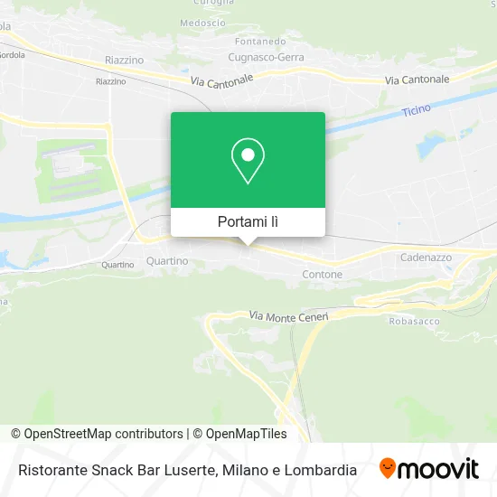 Mappa Ristorante Snack Bar Luserte
