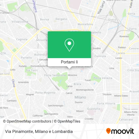 Mappa Via Pinamonte