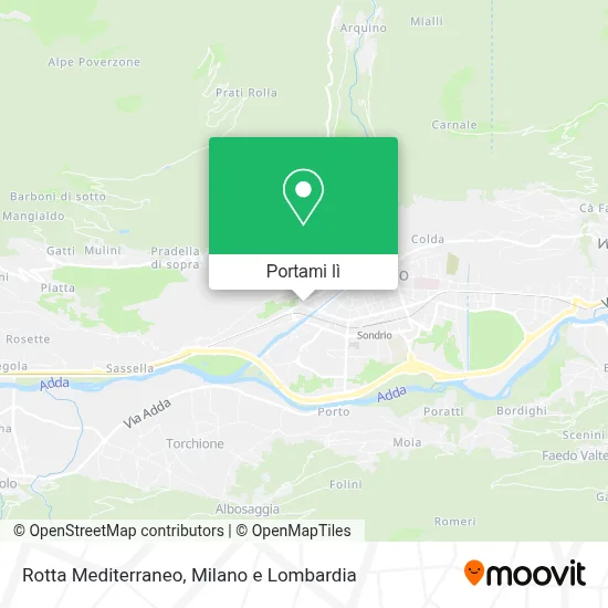 Mappa Rotta Mediterraneo