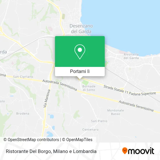 Mappa Ristorante Del Borgo