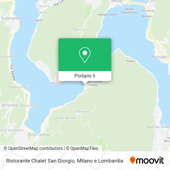 Mappa Ristorante Chalet San Giorgio