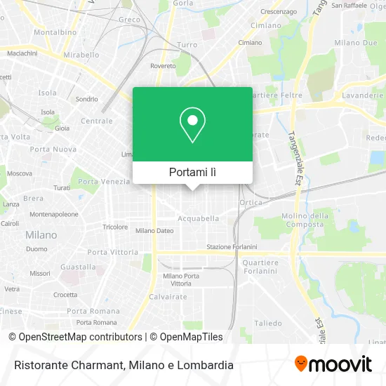 Mappa Ristorante Charmant