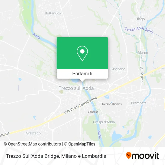 Mappa Trezzo Sull'Adda Bridge