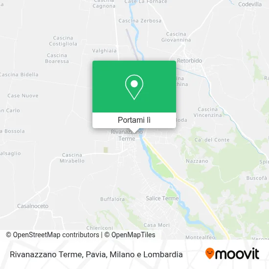Mappa Rivanazzano Terme, Pavia