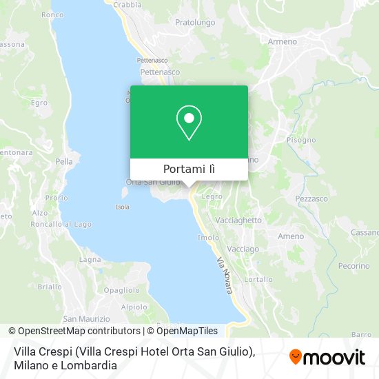 Mappa Villa Crespi (Villa Crespi Hotel Orta San Giulio)