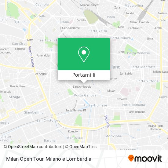 Mappa Milan Open Tour