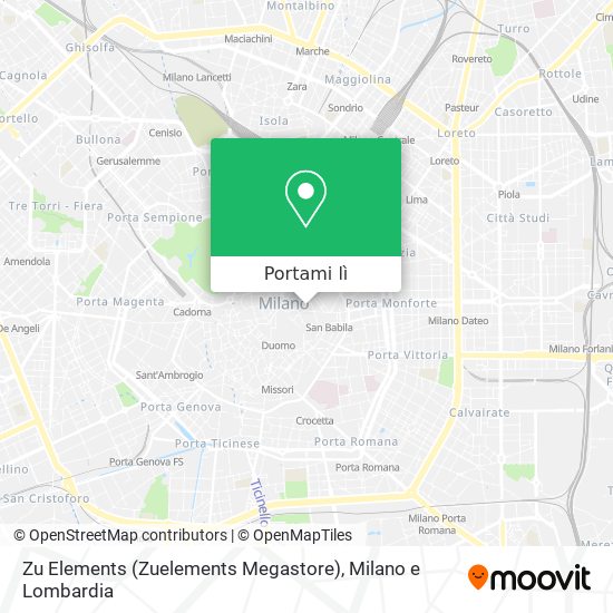 Mappa Zu Elements (Zuelements Megastore)