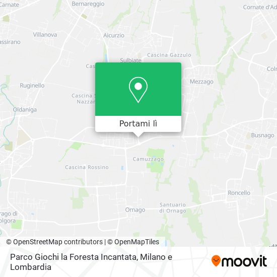 Mappa Parco Giochi la Foresta Incantata