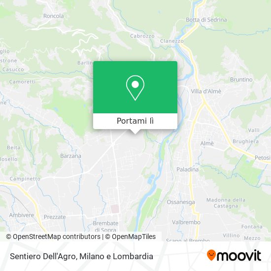 Mappa Sentiero Dell'Agro