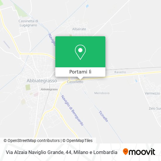 Mappa Via Alzaia Naviglio Grande, 44