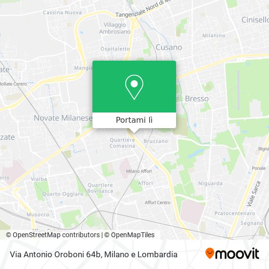 Mappa Via Antonio Oroboni 64b
