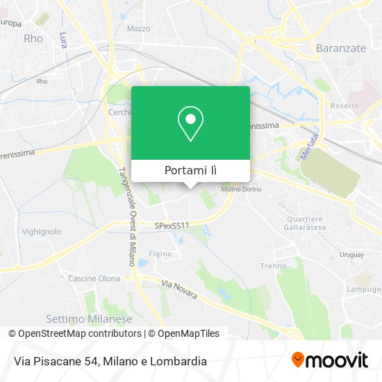 Mappa Via Pisacane 54