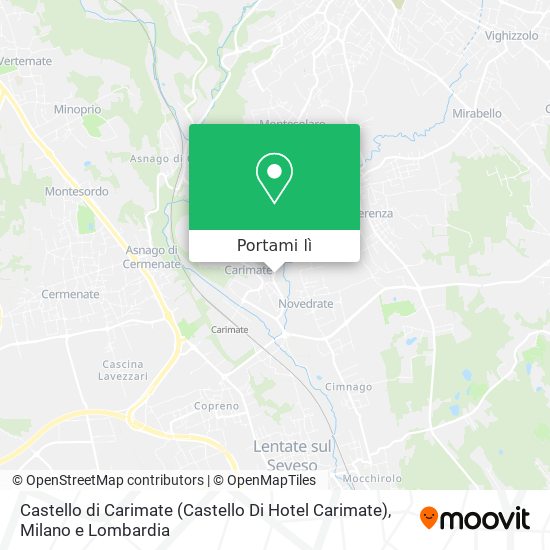 Mappa Castello di Carimate (Castello Di Hotel Carimate)