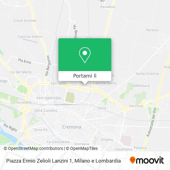 Mappa Piazza Ennio Zelioli Lanzini 1