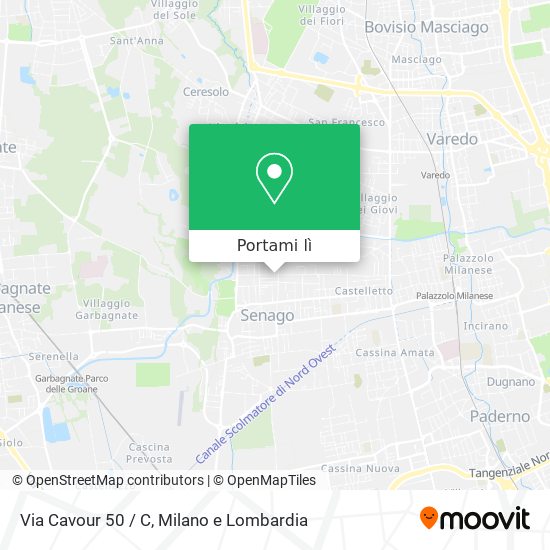 Mappa Via Cavour 50 / C