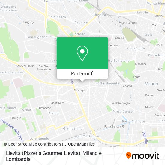 Mappa Lievità (Pizzeria Gourmet Lievita)