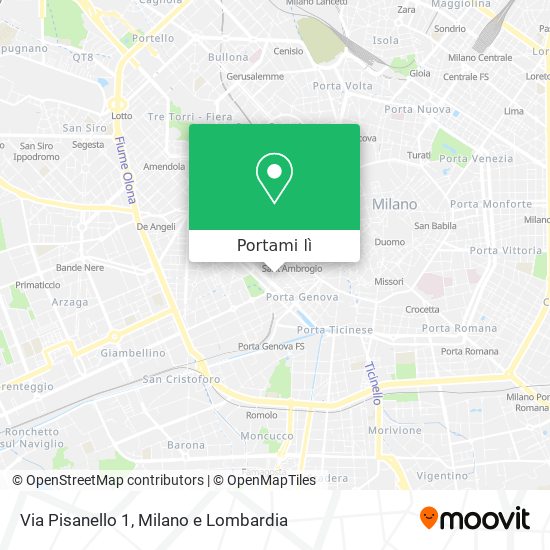 Mappa Via Pisanello 1