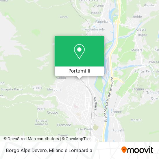 Mappa Borgo Alpe Devero