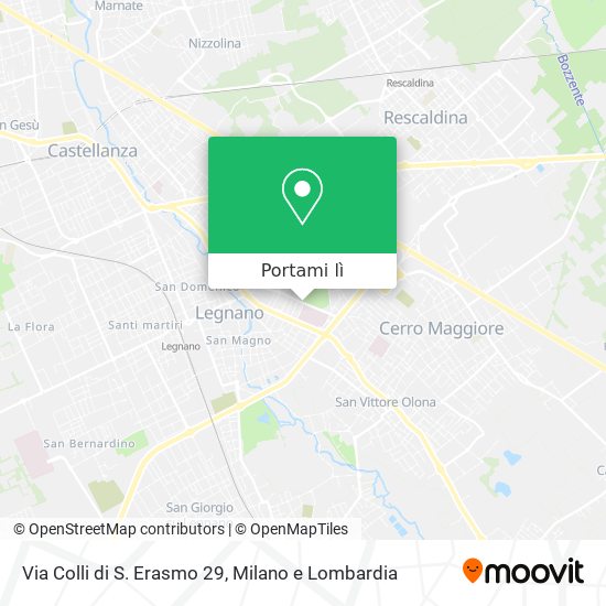 Mappa Via Colli di S. Erasmo 29