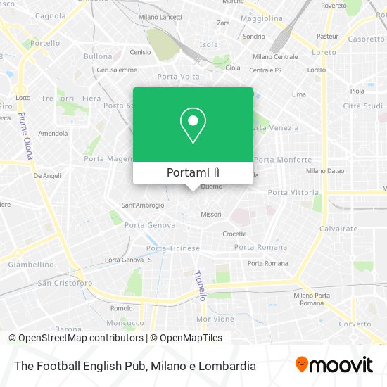 Mappa The Football English Pub