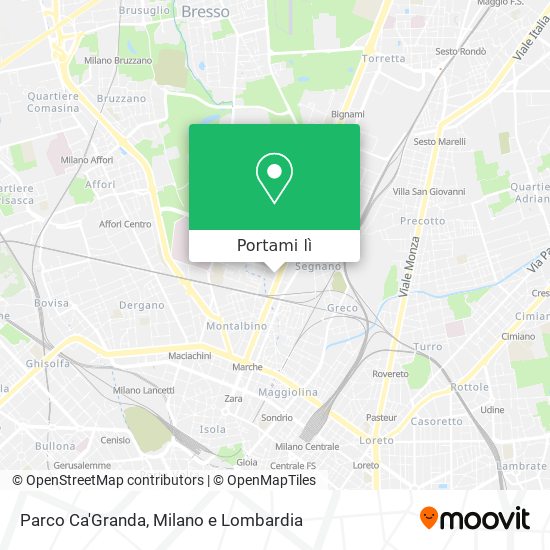 Mappa Parco Ca'Granda