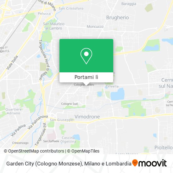 Mappa Garden City (Cologno Monzese)