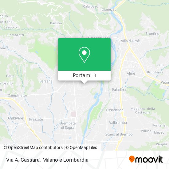 Mappa Via A. Cassara'