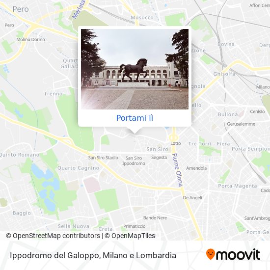 Mappa Ippodromo del Galoppo