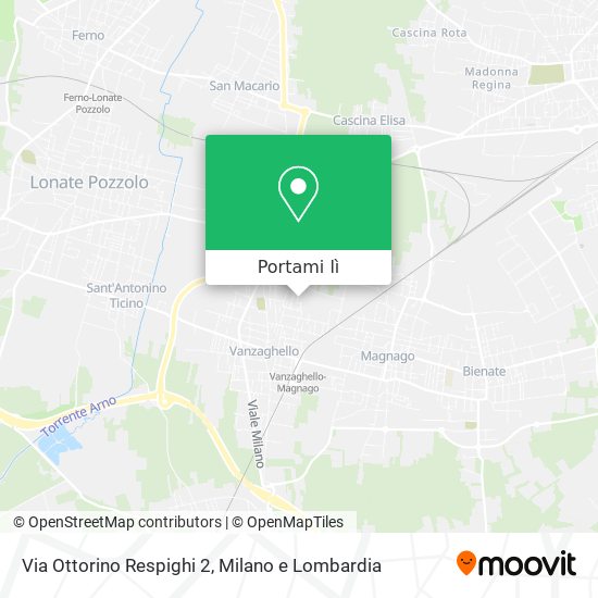 Mappa Via Ottorino Respighi 2