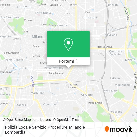 Mappa Polizia Locale Servizio Procedure