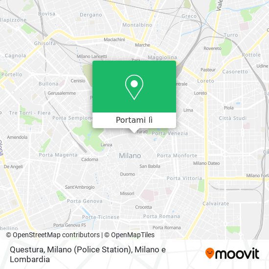Mappa Questura, Milano (Police Station)