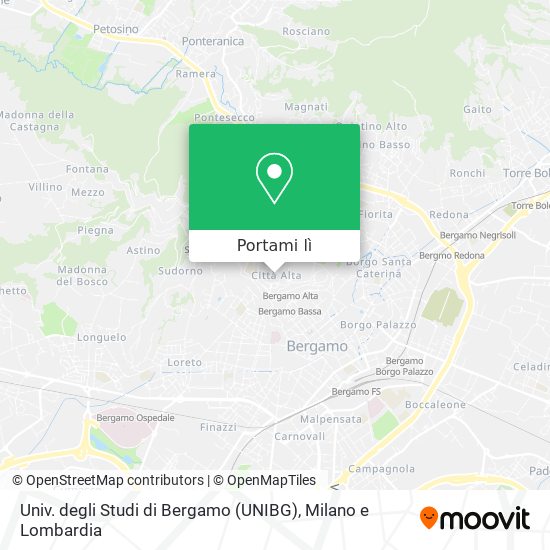 Mappa Univ. degli Studi di Bergamo (UNIBG)