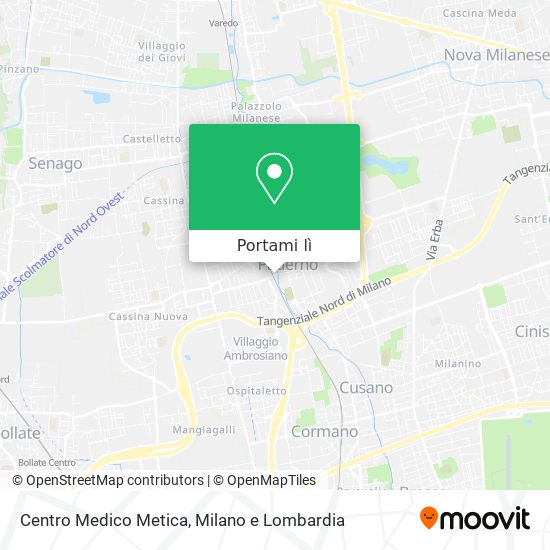Mappa Centro Medico Metica