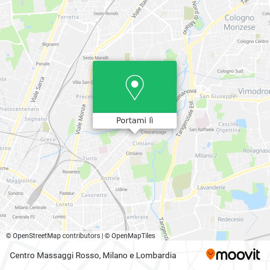 Mappa Centro Massaggi Rosso