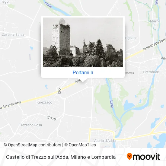 Mappa Castello di Trezzo sull'Adda