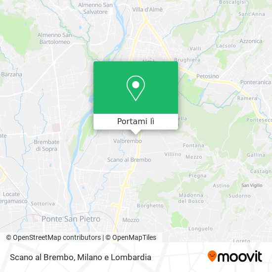 Mappa Scano al Brembo