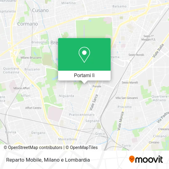 Mappa Reparto Mobile