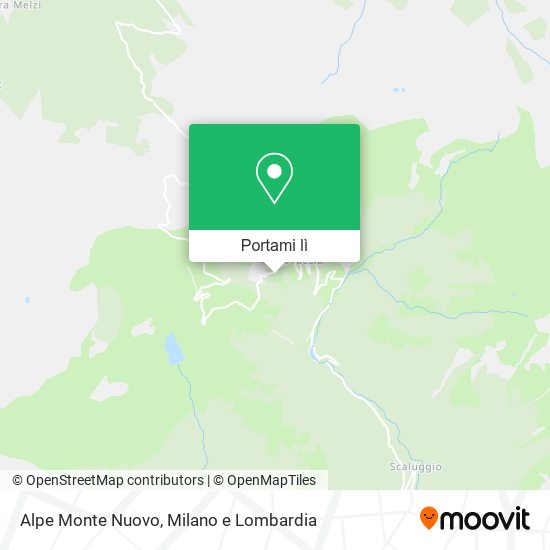 Mappa Alpe Monte Nuovo