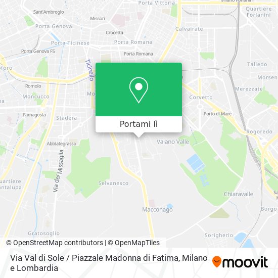 Mappa Via Val di Sole / Piazzale Madonna di Fatima