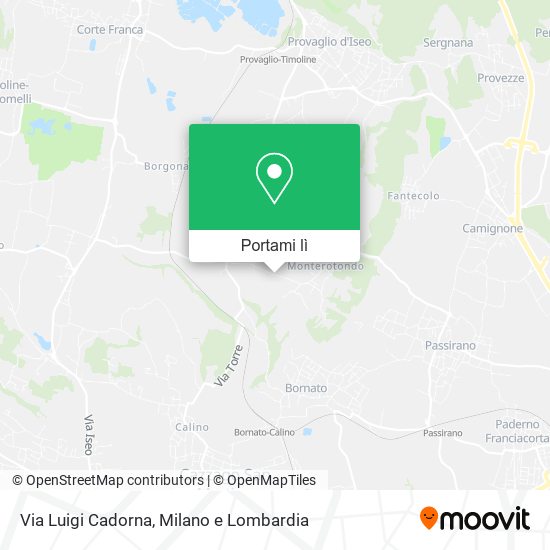 Mappa Via Luigi Cadorna