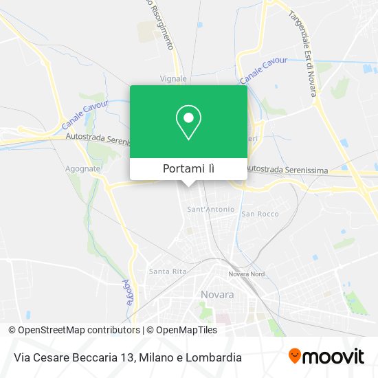 Mappa Via Cesare Beccaria 13