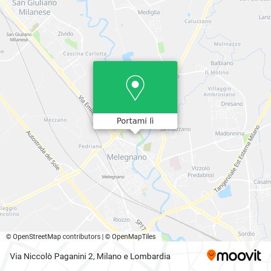 Mappa Via Niccolò Paganini 2