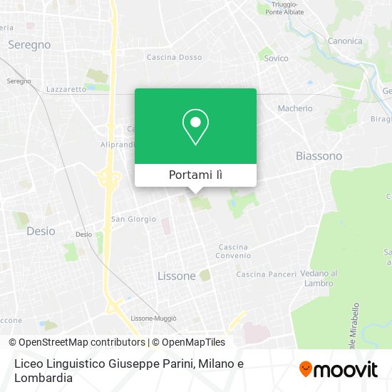 Mappa Liceo Linguistico Giuseppe Parini