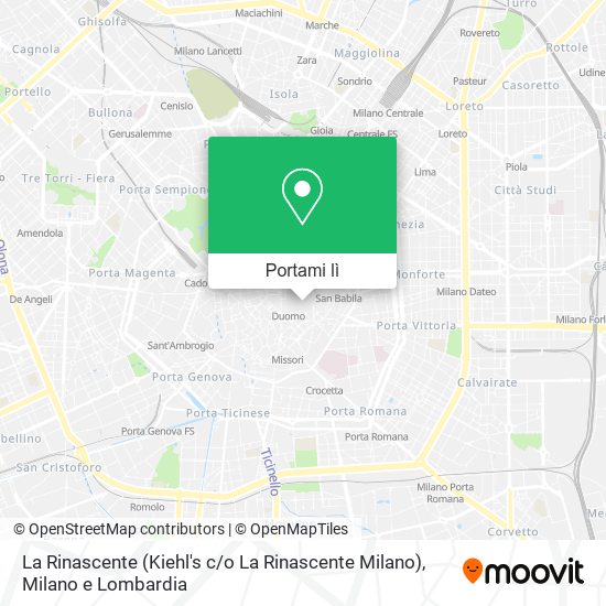 Mappa La Rinascente (Kiehl's c / o La Rinascente Milano)