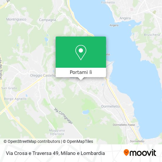 Mappa Via Crosa e Traversa 49