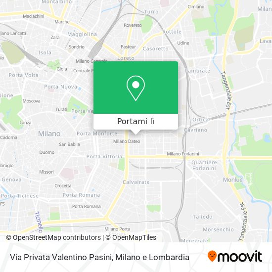 Mappa Via Privata Valentino Pasini