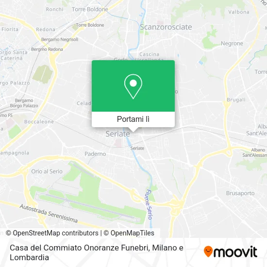 Mappa Casa del Commiato Onoranze Funebri